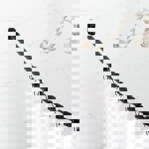 60 in. Curved Shower Rod in Matte Black